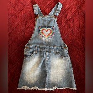 Cat & Jack Jean / Denim Overalls Skirt for Girls Size M7/8